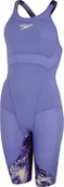 Stroje kąpielowe - Speedo Damski strój pływacki Speedo LZR IGNITE KSKN AF miami lilac/spritz/violet rozmiar 28 - miniaturka - grafika 1