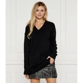 Swetry damskie - Calvin Klein Jeans Sweter | z dodatkiem wełny - miniaturka - grafika 1