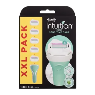 Wilkinson Sword Intuition Sensitive Care maszynka do golenia maszynka do golenia 1 sztuka + wymienne głowice 5 sztuk + opakowanie podróżne dla kobiet - Maszynki do golenia i wkłady - miniaturka - grafika 1