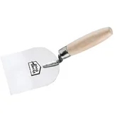 Narzędzia murarskie - Szpachla sztukatorska 60 mm nierdzewna uchwyt drewniany - miniaturka - grafika 1
