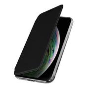 Etui i futerały do telefonów - Etui Flip Folio z lusterkiem do Apple iPhone XS Max, cienkie i lekkie, czarne - miniaturka - grafika 1