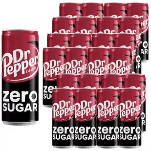 Dr Pepper Zero Napój gazowany 330 ml x 24 sztuki - Napoje gazowane - miniaturka - grafika 1