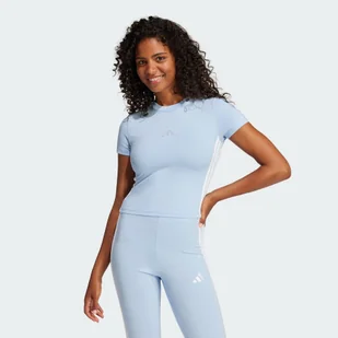 Koszulka Essentials 3-Stripes Slim Baby - Koszulki sportowe damskie - miniaturka - grafika 1