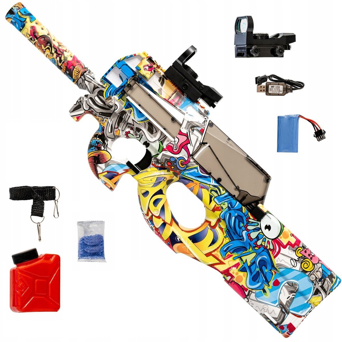 Pistolet Na Kulki Żelowe Karabin Na Kulki Wodne Automatyczny Duży