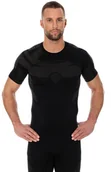 Bielizna sportowa męska - Brubeck, T-shirt termoaktywny męski z krótkim rękawem, Dry, czarny, rozmiar XXL - miniaturka - grafika 1