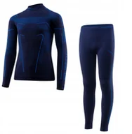 Bluzy dla dziewczynek - LS1612J Bluza dziecięca THERMO JUNIOR granatowy/niebieski 128/134 - miniaturka - grafika 1