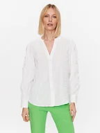 Koszule damskie - Tommy Hilfiger Koszula WW0WW38007 Biały Regular Fit - miniaturka - grafika 1