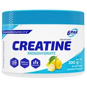 Kreatyna - 6PAK Creatine Monohydrate 300 g Jar Lemon (5902811814577) - miniaturka - grafika 1