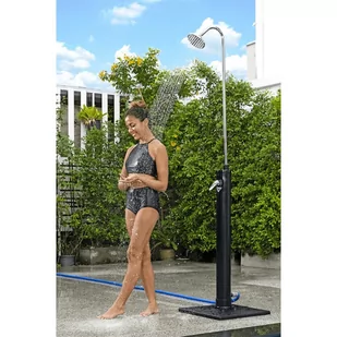 Solarny prysznic zewnętrzny Solar Flow, czarny, 8 L  Lumarko! - Inne akcesoria do nawadniania - miniaturka - grafika 4