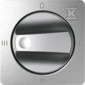 Klawisze i ramki - Simon D82-osprzet uzupełniając Pokrywa łącznika pokrętnego (4 pozycje) aluminium 82079-93 82079-93 - miniaturka - grafika 1