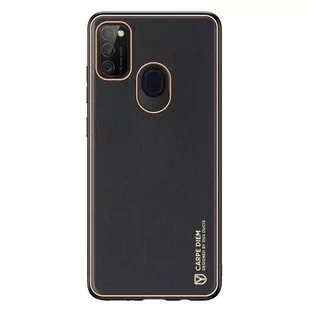 Dux Ducis Yolo eleganckie etui pokrowiec ze skóry ekologicznej Samsung Galaxy M30s czarny - Etui i futerały do telefonów - miniaturka - grafika 1