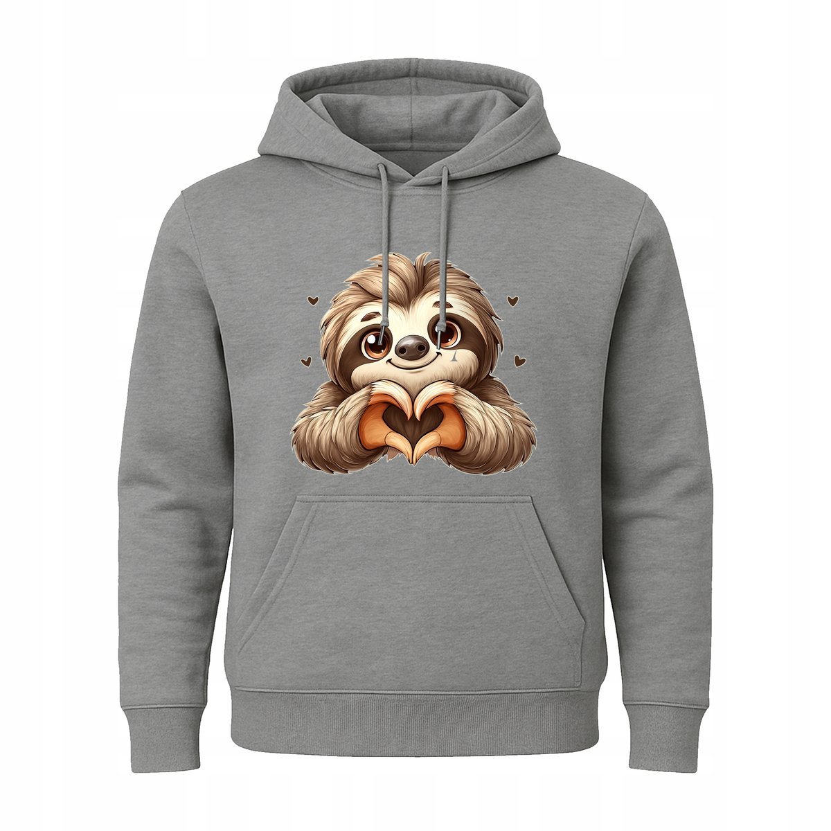 BLUZA DZIECIĘCA Z NADRUKIEM LENIWIEC ZWIERZAK SERCE SŁODKI PREZENT 5-6