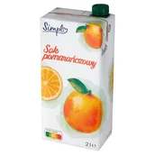 Soki i napoje niegazowane - Simpl Sok pomarańczowy 2 l - miniaturka - grafika 1