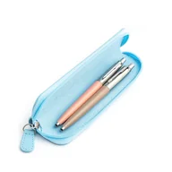 Zestawy piśmiennicze - Zestaw prezentowy długopis Parker Jotter Originals Pudrowy Róż i Beżowy z niebieskim etui - miniaturka - grafika 1