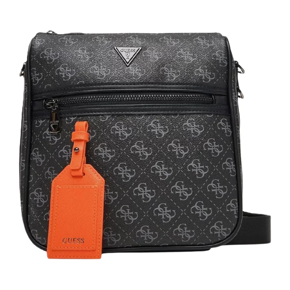 GUESS Czarna saszetka męska w monogram Milano Crossbody 2