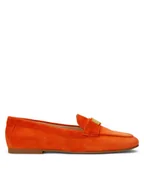 Mokasyny damskie - LAUREN RALPH LAUREN Lordsy Averi III 802946809009 Pomarańczowy - miniaturka - grafika 1