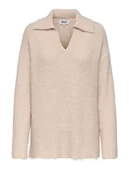 Swetry damskie - ONLY Sweter w kolorze beżowym - miniaturka - grafika 1