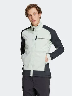 adidas Polar Terrex Tech Flooce Hiking Fleece HS9775 Zielony Regular Fit - Odzież trekkingowa męska - miniaturka - grafika 1