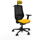 Fotele i krzesła biurowe - Krzesło Biurowe Piqueras y Crespo D036N2H Żółty - miniaturka - grafika 1