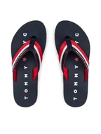 Klapki i japonki damskie - Tommy Hilfiger Japonki Tommy Loves Ny Beach Sandal FW0FW02370 Granatowy - miniaturka - grafika 1