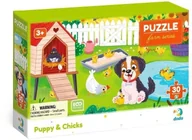 Puzzle - Puzzle Pies i kurczaki 30el - miniaturka - grafika 1
