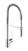 Baterie kuchenne - Hansgrohe Cento - Bateria zlewozmywakowa XXL, Semi-Pro z elastycznym ramieniem, EcoSmart, chrom 14806000 - miniaturka - grafika 1