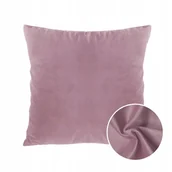 Poszewki na poduszki - Poszewka Pudrowy Róż 40X40 Na Poduszke Pastelowy Różowy Welurowa Duży Wybór - miniaturka - grafika 1
