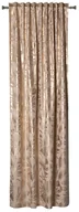 Zasłony - Zasłona Velora Liście beżowo-złota 140 x 260 cm na taśmie - miniaturka - grafika 1
