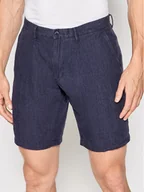 Spodnie sportowe męskie - Tommy Hilfiger Szorty materiałowe Brooklyn MW0MW23572 Granatowy Regular Fit - miniaturka - grafika 1