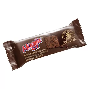 Magija Batonik z masy twarogowej o smaku kakaowym z kawałkami czekolady w czekoladzie 40 g - Desery mleczne - miniaturka - grafika 1