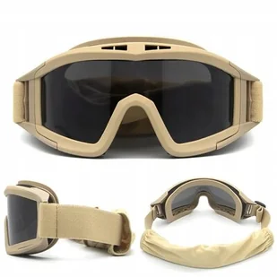 EXTRALINK MILITARY OKULARY TAKTYCZNE GOGLE WOJSKOWE OCHRONNE ASG STRZELECKIE AIRSOFT MIL-678 - Księgarnia OUTLET - miniaturka - grafika 1