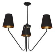 Lampy sufitowe - Czarny potrójny żyrandol - K426 P9-R85 - miniaturka - grafika 1
