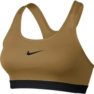 Biustonosze - Nike Damski biustonosz z klasycznym biustonoszem Wheat/Black/XL - miniaturka - grafika 1