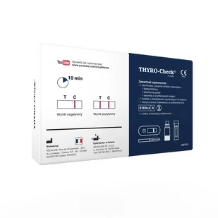 VedaLab Thyro Check test płytkowy do diagnozowania niedoczynności tarczycy 1 sztuka 1126340 - Testy ciążowe i diagnostyczne - miniaturka - grafika 1