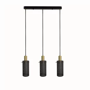 Tirana lampa wisząca 3xE27 złota/czarna LP-945/3L BK - Lampy sufitowe - miniaturka - grafika 1