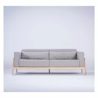 Sofy i kanapy - Szara sofa z konstrukcją z litego drewna dębowego Gazzda Fawn, 210 cm - miniaturka - grafika 1