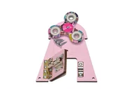 Zabawki interaktywne dla dzieci - Wiatrak i spinner Barbie do tablicy manipulacyjnej. - miniaturka - grafika 1
