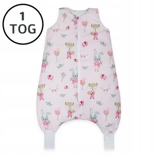 OCIEPLANY ŚPIWOREK Z NOGAWKAMI 56-68 XS 1 TOG BAWEŁNA 100% PRODUKT POLSKI - Śpiworki dla dzieci - miniaturka - grafika 1