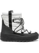 Kozaki damskie - Geox Kozaki zimowe "Milleiny" w kolorze biało-czarnym - miniaturka - grafika 1