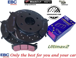 Przednie klocki Ultimax2 + NAWIERCANE NACINANE tarcze hamulcowe EBC seria GD Chevrolet Tahoe 2000-2006 - Tarcze hamulcowe - miniaturka - grafika 2