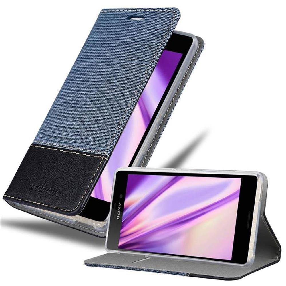 Cadorabo Etui do Sony Xperia M4 AQUA Etui ochronne w kolorze niebieskim Etui na telefon komórkowy Etui na książkę Etui Cover