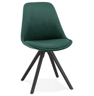 Kokoon Design Krzesło Design Jones zielone nogi czarne CH03020GEBL - Krzesła - miniaturka - grafika 1
