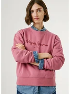 Bluzy damskie - Pepe Jeans Bluza "Baddy" w kolorze szaroróżowym - miniaturka - grafika 1