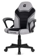 Fotele gamingowe - Fotel obrotowy gamingowy do biurka szary tkanina MARIO STONE SHADOW GREY - miniaturka - grafika 1