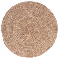 Obrusy i serwetki - Podkładka na stół okrągła boho pleciona eko 38 cm - miniaturka - grafika 1