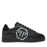 Sneakersy męskie - Sneakersy PHILIPP PLEIN FADS MSC3981 PLE005N Czarny - miniaturka - grafika 1