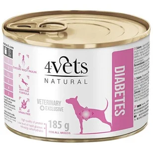 4vets natural Diabetes 185 g - Mokra karma dla kotów - miniaturka - grafika 1