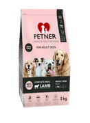 Sucha karma dla psów - Petner Adult dog medium breeds with lamb 3kg - miniaturka - grafika 1