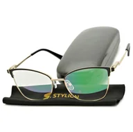 Okulary korekcyjne, oprawki, szkła - Plusy +1.00 damskie okulary do czytania korekcyjne z antyrefleksem ST325R - miniaturka - grafika 1
