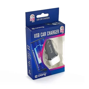 Crong Power Car Charger 24W - Ładowarka samochodowa 2xUSB 2.4A (aluminium) - Ładowarki do telefonów - miniaturka - grafika 7